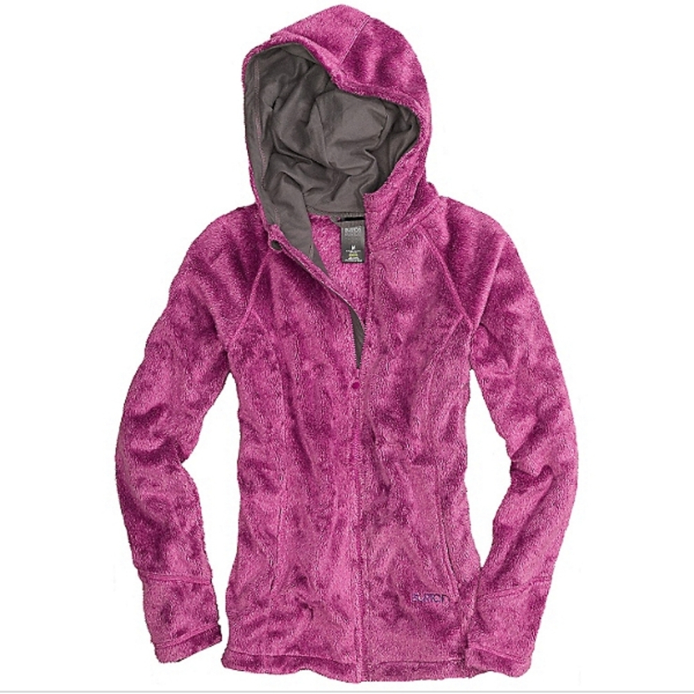 BURTON Cora Teddy Fleece Full Zip Hoodie Jacket